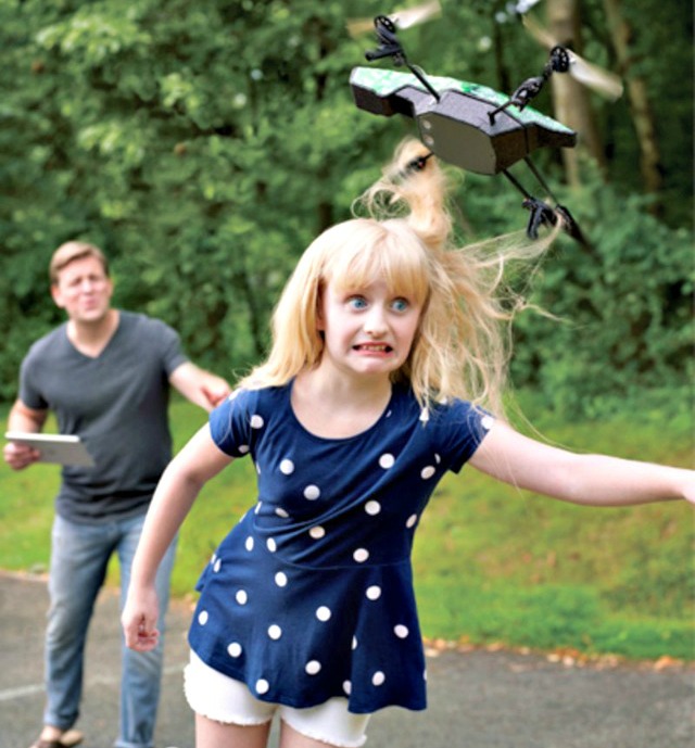 drone and hair